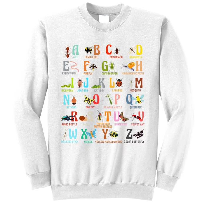 Funny Insect Animals Alphabet Kindergarten Sweatshirt