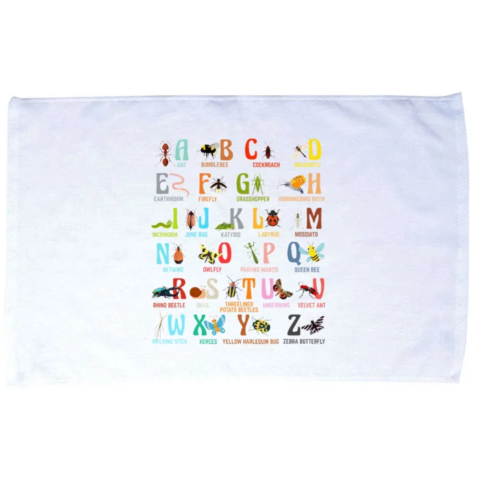 Funny Insect Animals Alphabet Kindergarten Microfiber Hand Towel