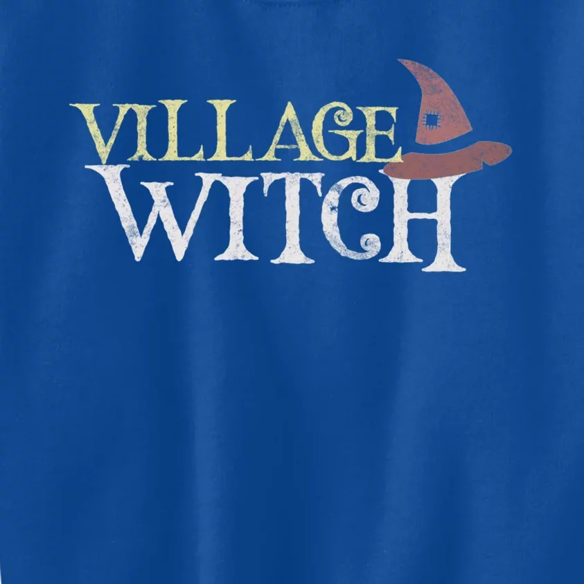 Funny Im A Village Witch This My Scary Foster Care Costume Meaningful Gift Kids Sweatshirt