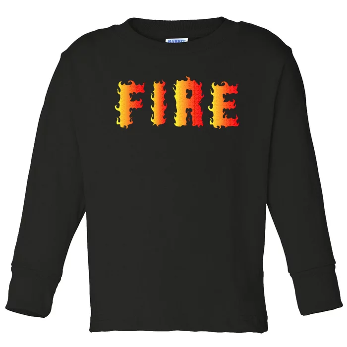 Funny Ice and Fire Costume Halloween Family Matching Toddler Long Sleeve Shirt