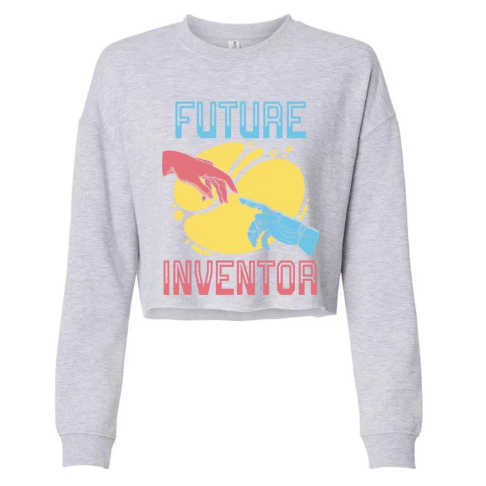 Future Inventor Ai Artificial Intelligence Robotics Cute Gift Cropped Pullover Crew