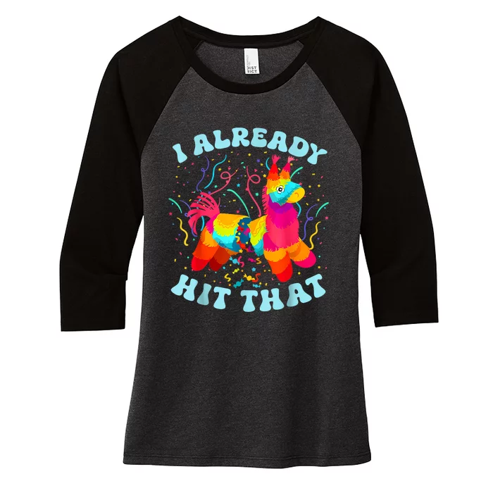 Funny I Already Hit That Women's Tri-Blend 3/4-Sleeve Raglan Shirt