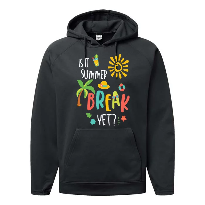 Funny I Am Earning A Summer Break Teacher Performance Fleece Hoodie