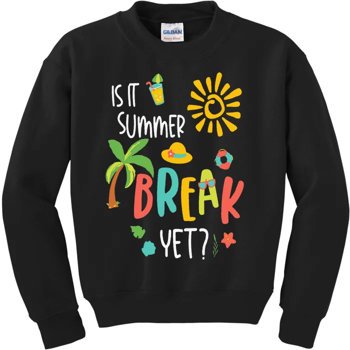 Funny I Am Earning A Summer Break Teacher Kids Sweatshirt