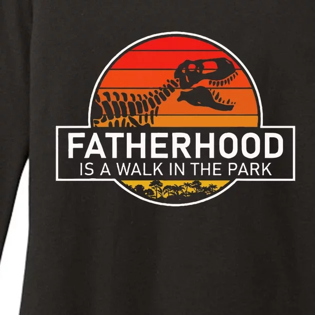 Fatherhood Is A Walk In The Park Funny Jokes Womens CVC Long Sleeve Shirt