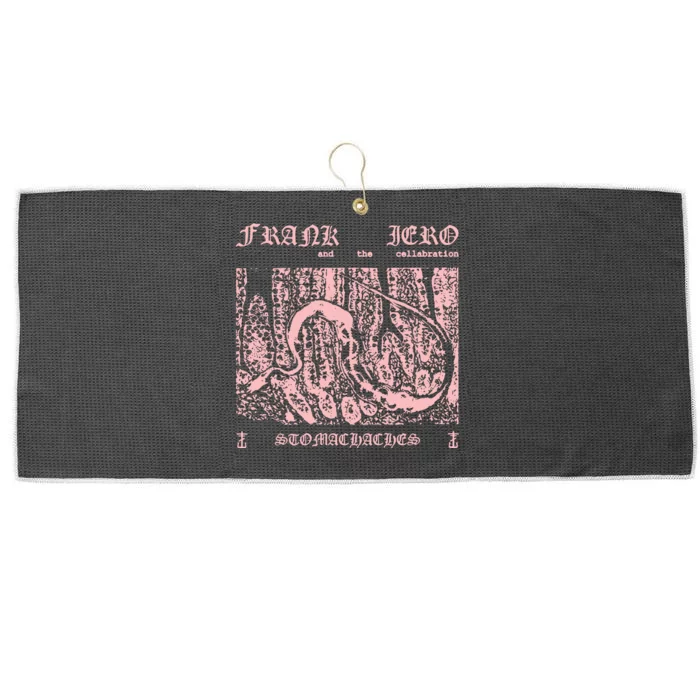 Frank Iero And The Cellabration Stomachaches Keep The Faith Large Microfiber Waffle Golf Towel