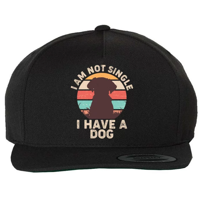 Funny I Am Not Single I Have A Dog Wool Snapback Cap