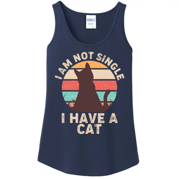 Funny I Am Not Single I Have A Cat Ladies Essential Tank