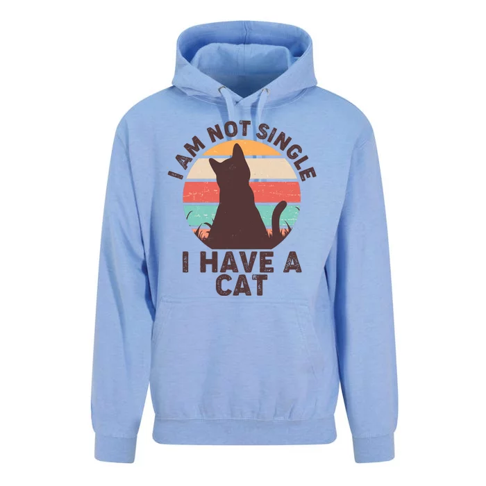 Funny I Am Not Single I Have A Cat Unisex Surf Hoodie