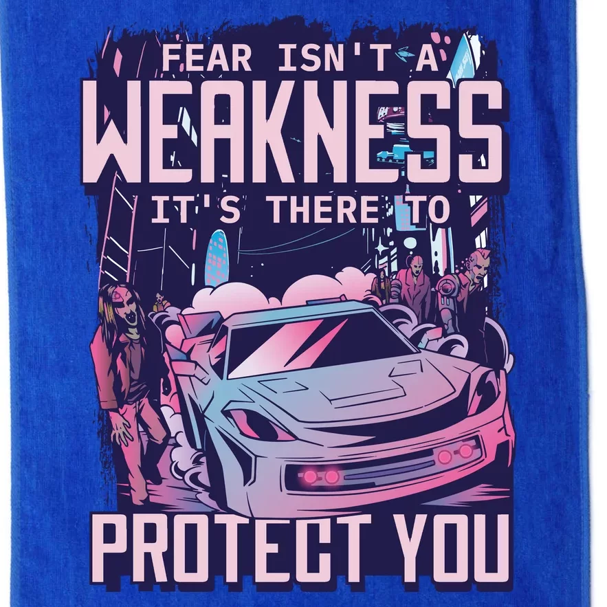 Fear Isn't A Weakness It's There To Protect You Race Car Zombie Platinum Collection Golf Towel