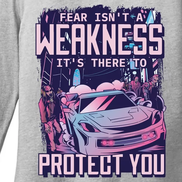 Fear Isn't A Weakness It's There To Protect You Race Car Zombie Womens CVC Long Sleeve Shirt