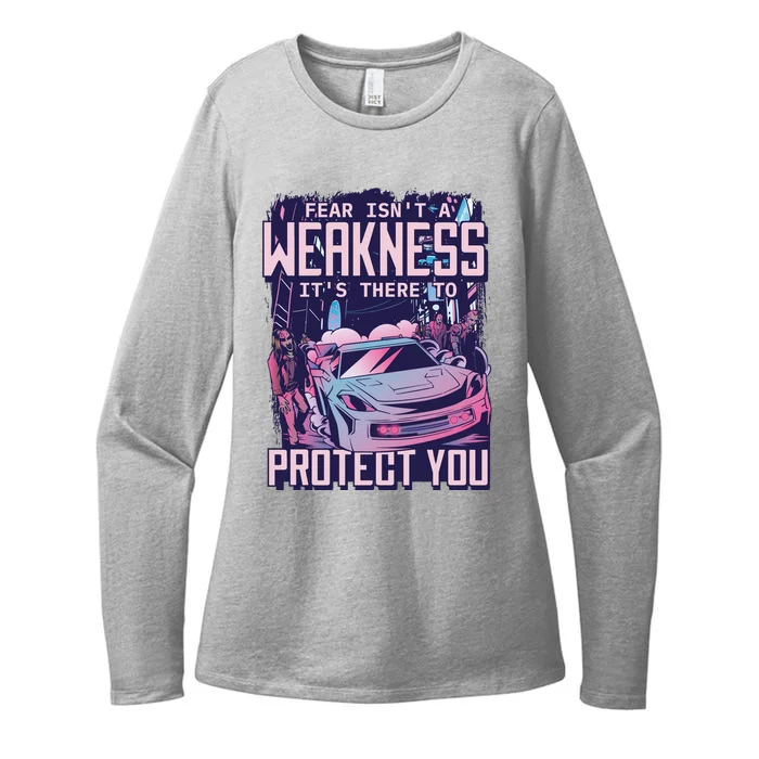 Fear Isn't A Weakness It's There To Protect You Race Car Zombie Womens CVC Long Sleeve Shirt