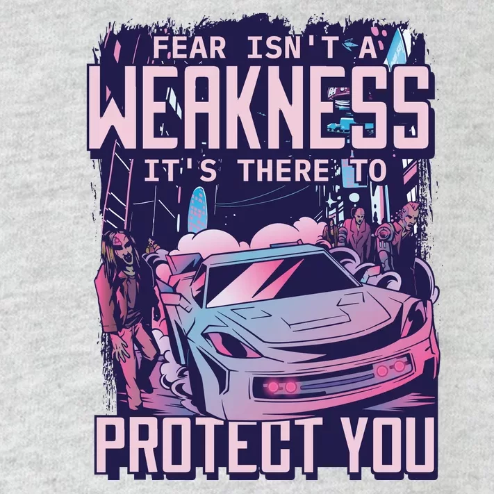 Fear Isn't A Weakness It's There To Protect You Race Car Zombie Toddler Long Sleeve Shirt