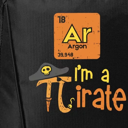 Funny Im A Pirate Pi Day Argon Ar Chemistry Math Boy City Backpack