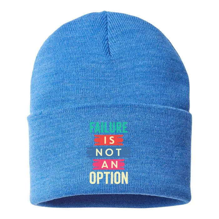 Failure Isn't An Option Failure Is Not An Option Sustainable Knit Beanie