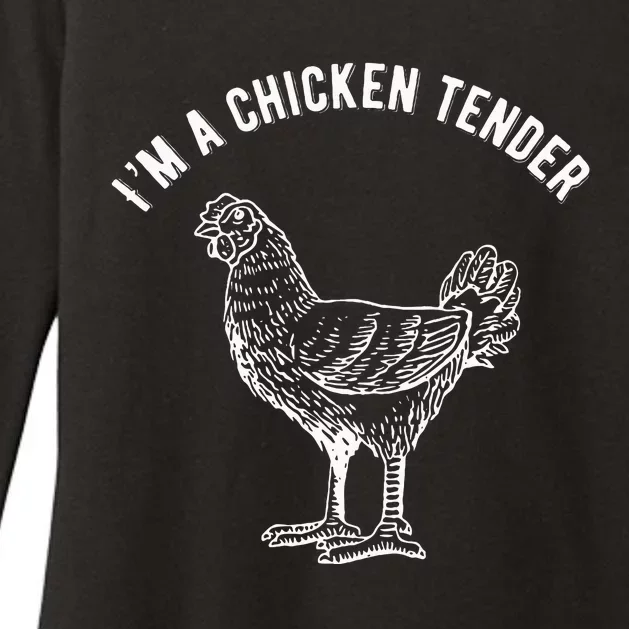 Funny IM A Chicken Tender Womens CVC Long Sleeve Shirt