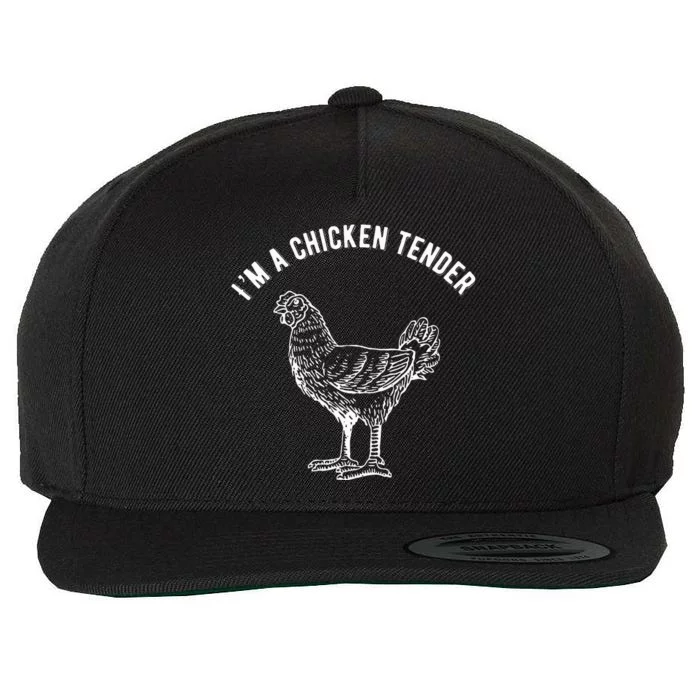 Funny IM A Chicken Tender Wool Snapback Cap