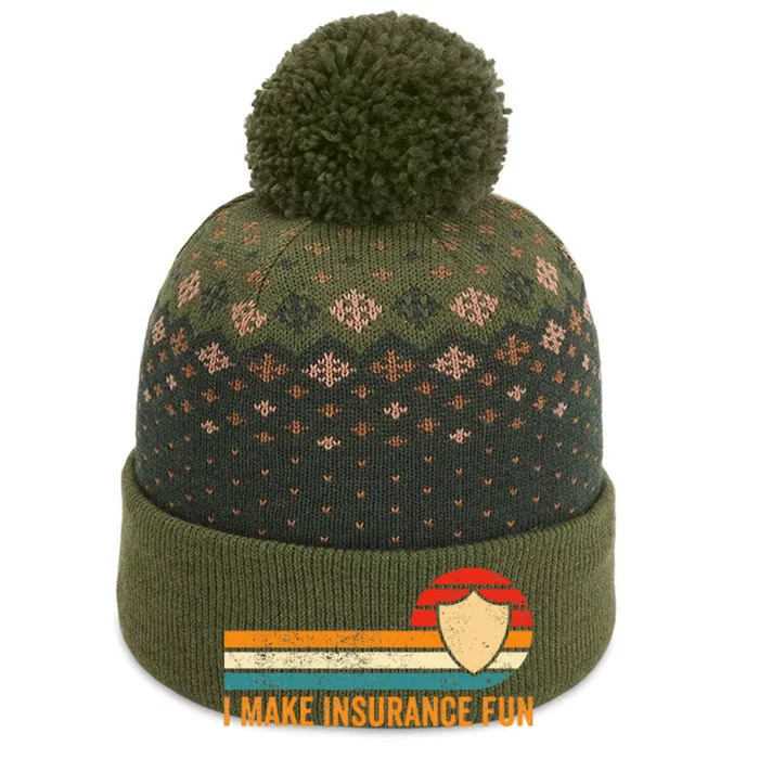 Funny Insurance Agent Broker I Make Insurance Fun The Baniff Cuffed Pom Beanie