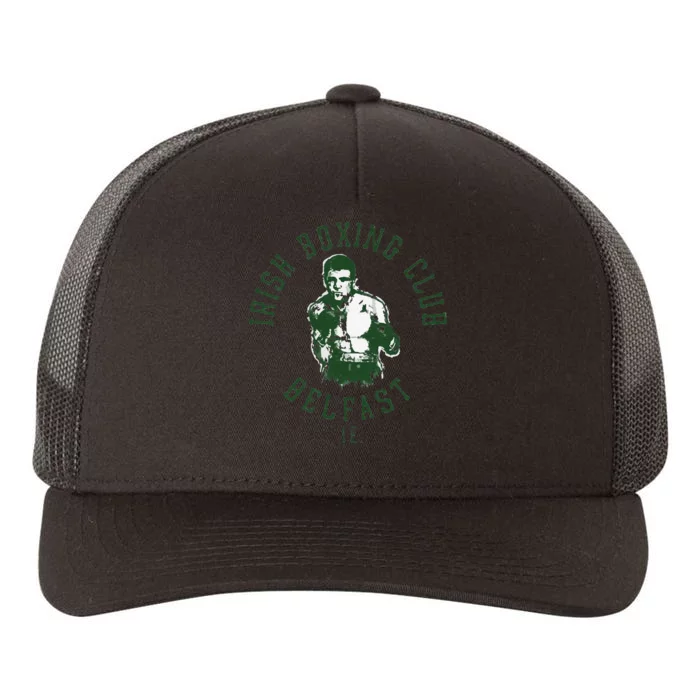 Funny Irish Boxing Club Belfast Graphic Yupoong Adult 5-Panel Trucker Hat