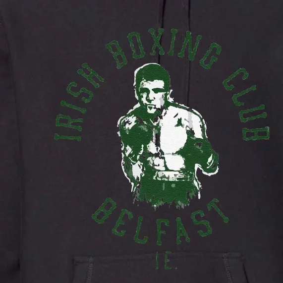 Funny Irish Boxing Club Belfast Graphic Premium Hoodie