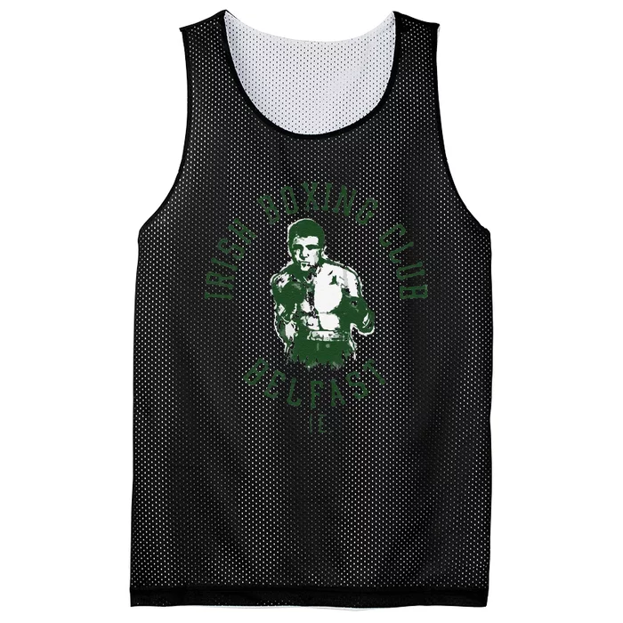 Funny Irish Boxing Club Belfast Graphic Mesh Reversible Basketball Jersey Tank