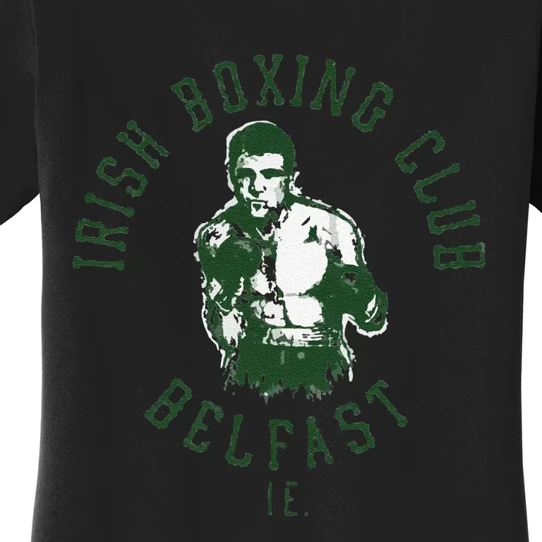 Funny Irish Boxing Club Belfast Graphic Women's T-Shirt