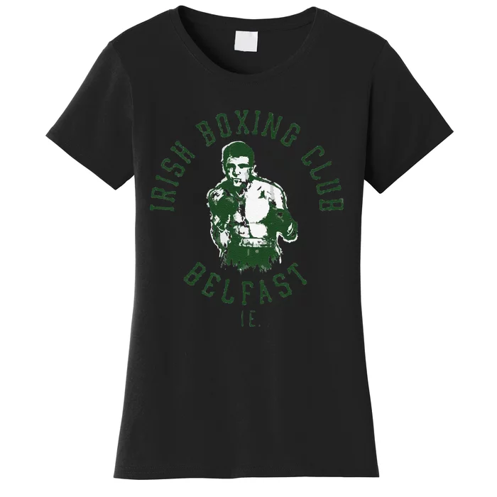 Funny Irish Boxing Club Belfast Graphic Women's T-Shirt