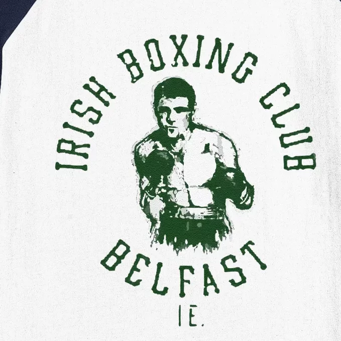 Funny Irish Boxing Club Belfast Graphic Baseball Sleeve Shirt