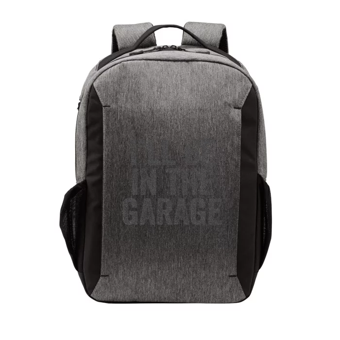 Funny Ill Be In The Garage Retro Car Dad Joke Fathers Day Vector Backpack