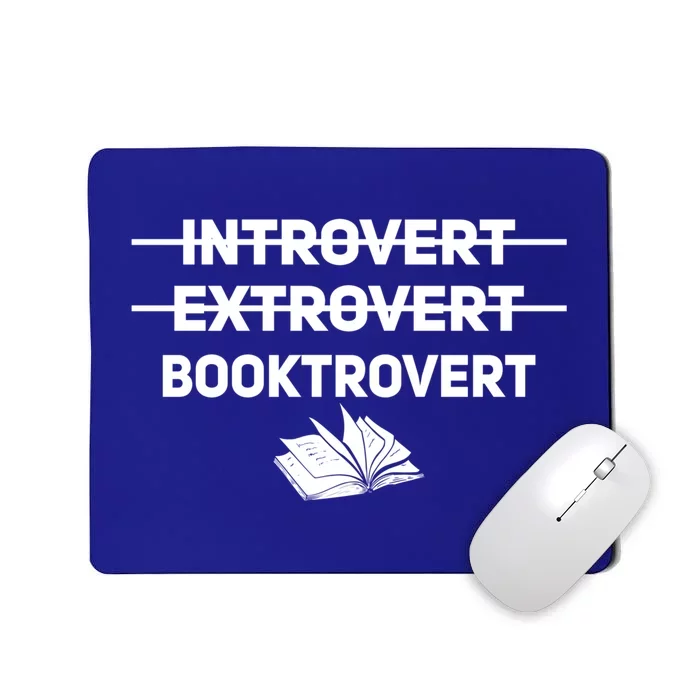 Funny Introvert Booktrovert Book Lover Antisocial Great Gift Mousepad