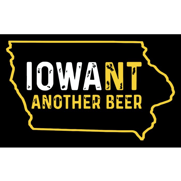 Funny Iowa Beer Distressed Iowa State Map Bumper Sticker