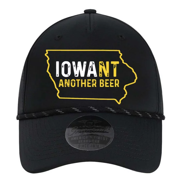 Funny Iowa Beer Distressed Iowa State Map Performance The Dyno Cap