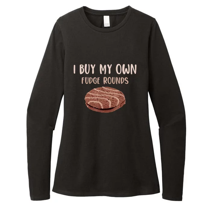 Funny I Buy My Own Fudge Rounds Vintage Fudge Rounds Gift Womens CVC Long Sleeve Shirt