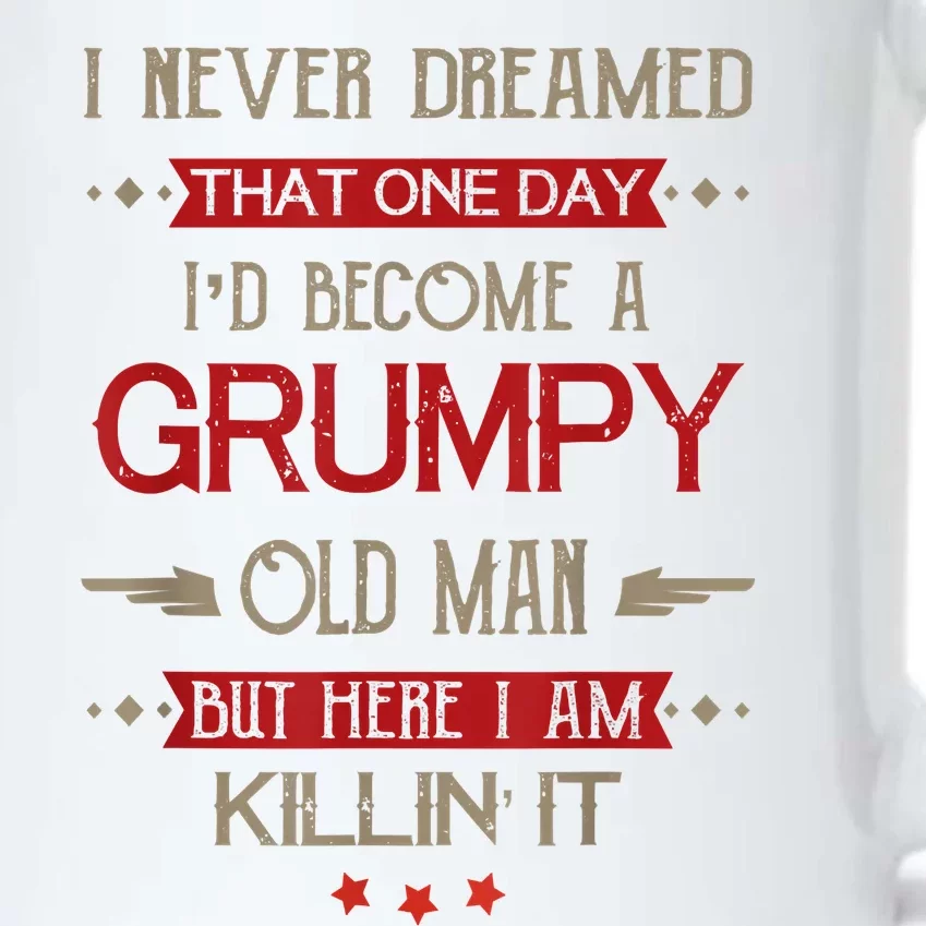 Funny I'd Become A Grumpy Old Man Meme Grumpy Old Man Shirt Black Color Changing Mug