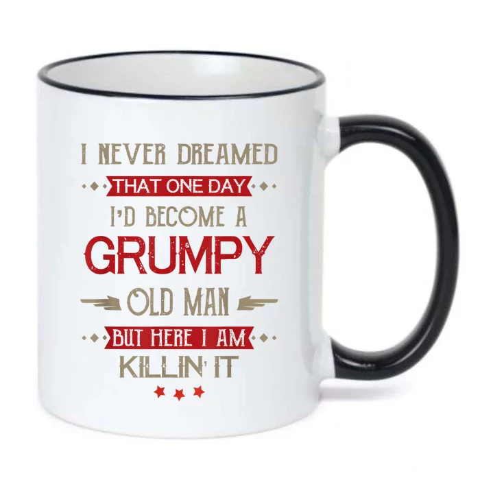 Funny I'd Become A Grumpy Old Man Meme Grumpy Old Man Shirt Black Color Changing Mug