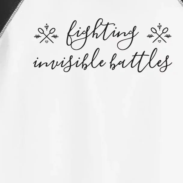 Fighting Invisible Battles Invisible Illness Awareness Toddler Fine Jersey T-Shirt