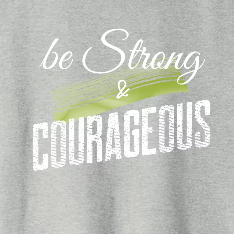 Faith Inspiring Bold Joy Strength Be Strong And Courageous Cool Gift Women's Crop Top Tee