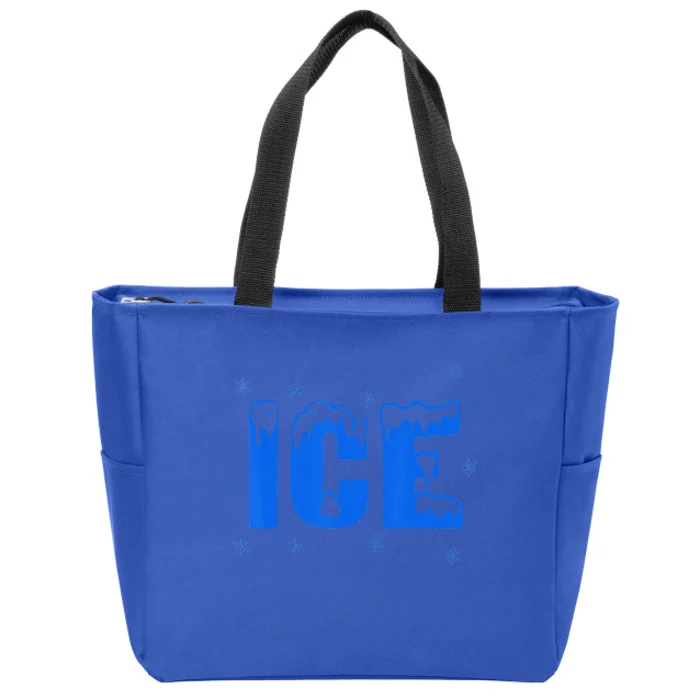 Frozen Ice Bag Funny Halloween Costume Zip Tote Bag