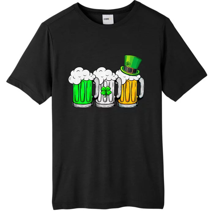 funny Irish Beer Ireland Flag St Pattys Day ChromaSoft Performance T-Shirt