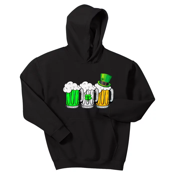 funny Irish Beer Ireland Flag St Pattys Day Kids Hoodie