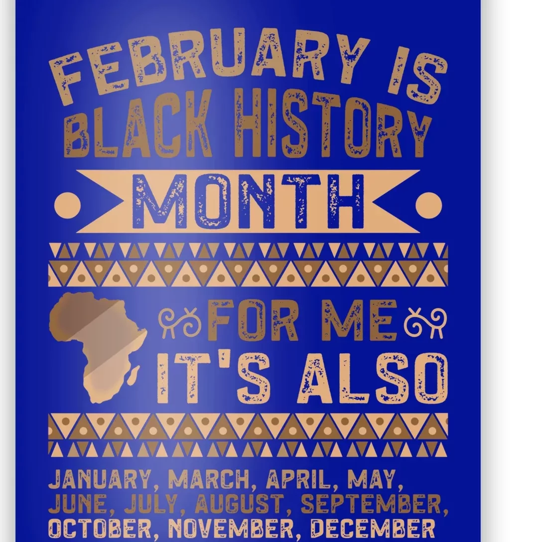 February Is Black History Month African American Gift Poster