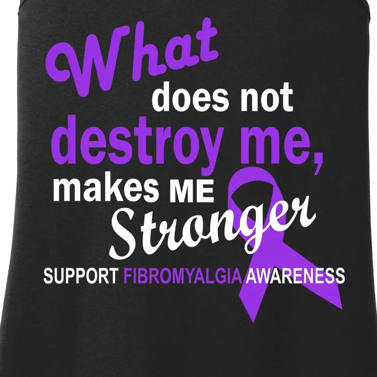 Fibromyalgia Make Me Stronger Ladies Essential Tank