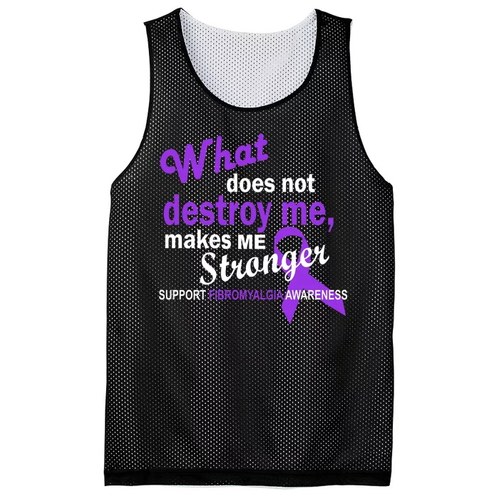 Fibromyalgia Make Me Stronger Mesh Reversible Basketball Jersey Tank