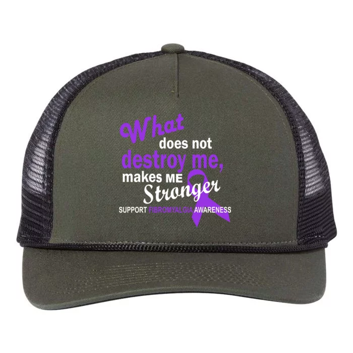 Fibromyalgia Make Me Stronger Retro Rope Trucker Hat Cap