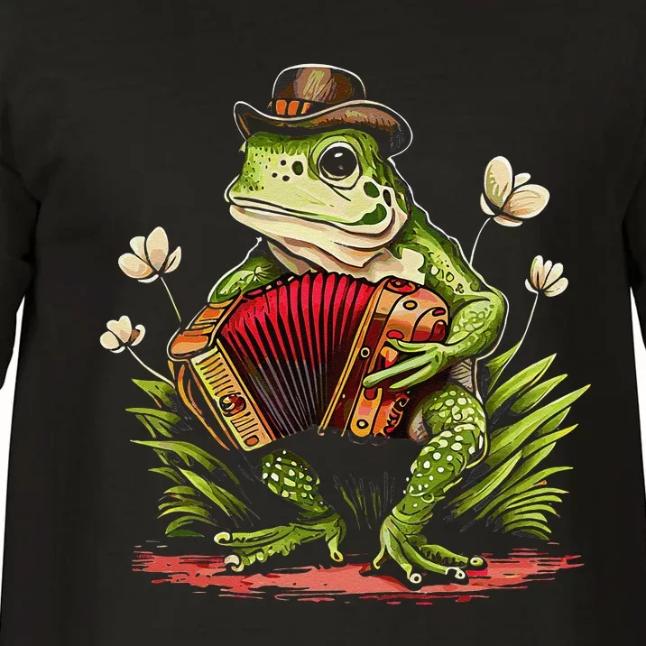 funny Irish Cottagecore Frog Playing Accordion Comfort Colors T-Shirt