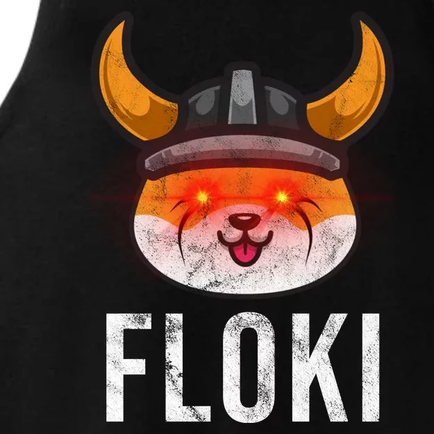 Floki Inu Cryptocurrency Lover Vintage Ladies Tri-Blend Wicking Tank