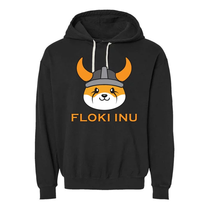 Floki Inu Crypto Currency Vikings Crypto Meme Garment-Dyed Fleece Hoodie