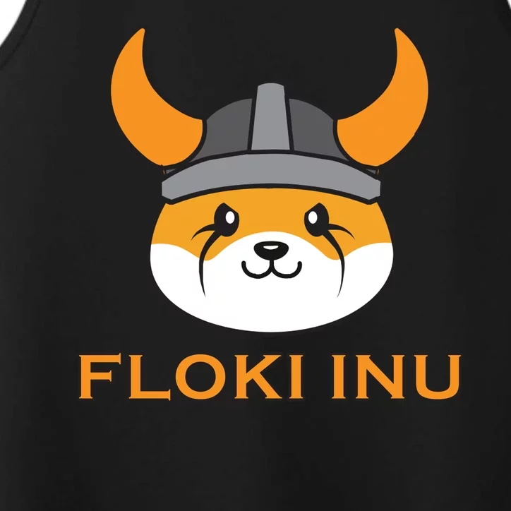 Floki Inu Crypto Currency Vikings Crypto Meme Performance Tank