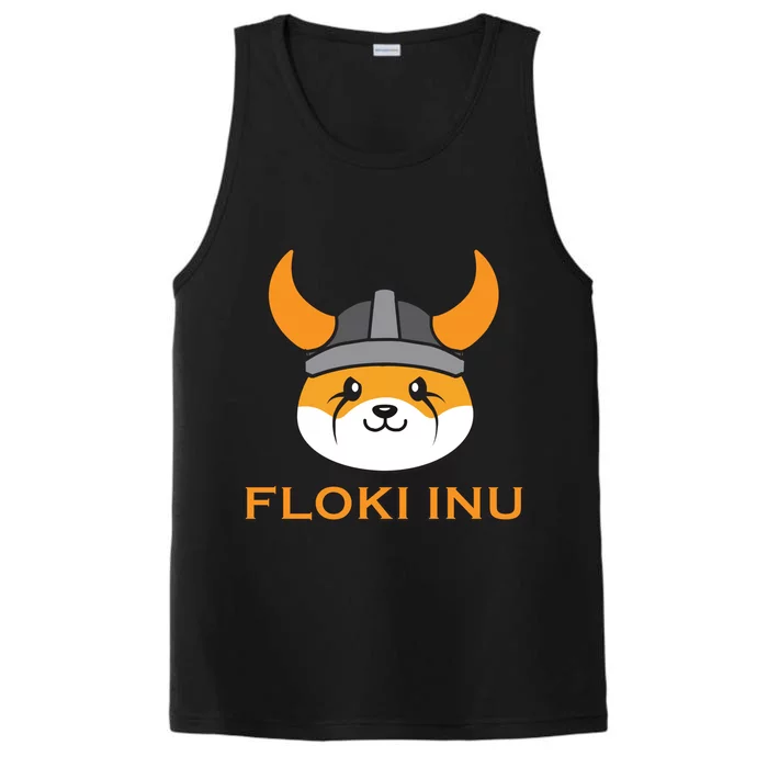 Floki Inu Crypto Currency Vikings Crypto Meme Performance Tank