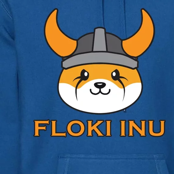 Floki Inu Crypto Currency Vikings Crypto Meme Premium Hoodie